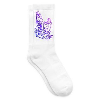 Windsurfing Graphics for Windsurf - Tennis socks - white - Right