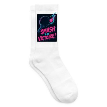 Smash la victoire ! Ping Pong - Chaussettes de tennis - blanc - Droite
