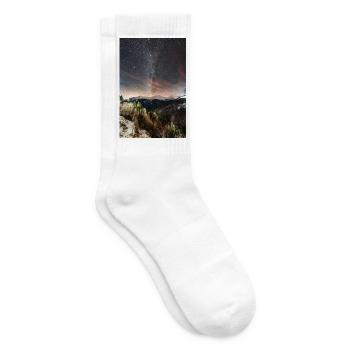 Die Milchstraße oberhalb der Agrafa-Berge - Tennissocken - Weiß - Rechts