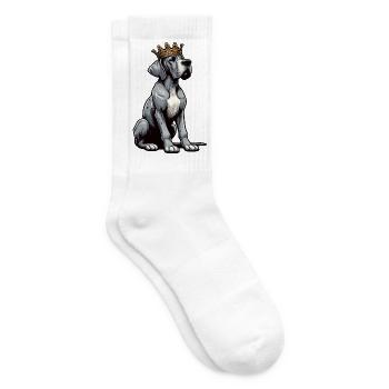 Grand Dogue Propriétaire de Dogue Grand Dane Fan de Grand Dogue - Chaussettes de tennis - blanc - Droite