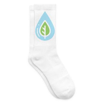 Eco Drop Nature Conservation - Tennis socks - white - Right