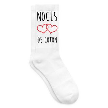 Cotton Wedding 1 Year Wedding - Tennis socks - white - Right