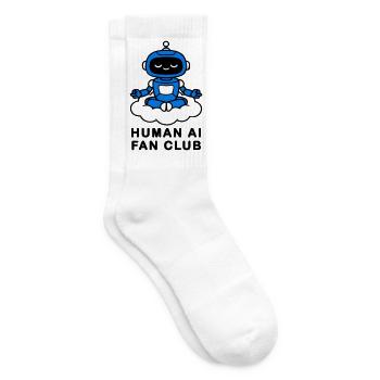 Human AI Fan Club - Tennis socks - white - Right