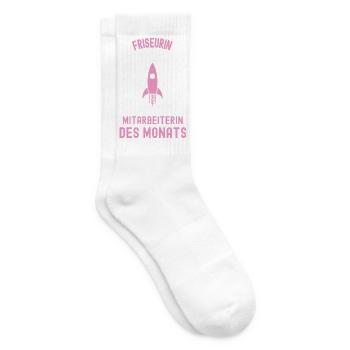 Beste Friseurin Mitarbeiterin des Monats Frisörin - Tennissocken - Weiß - Rechts