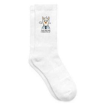 Guck Mich Nicht In Diesem Ton An Lustig - Tennissocken - Weiß - Rechts