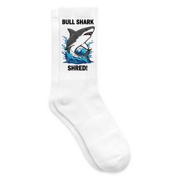 Requin Bouledogue Shred Shark Mer Bull - Chaussettes de tennis - blanc - Droite
