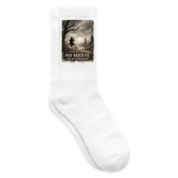 Mir reichts, ich geh schaukeln: - Tennissocken - Weiß - Rechts