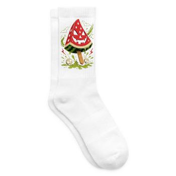 Halloween Sommer Melone - Tennissocken - Weiß - Rechts