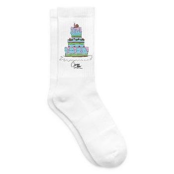 TIERSHIRT-Vorlage-clara_torte - Tennissocken - Weiß - Rechts