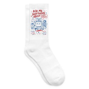 Urban Gardening Ask Me Anything - Tennis socks - white - Right