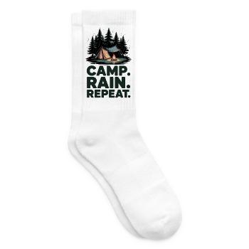 Camp Rain Repeat Camping - Tennis socks - white - Right
