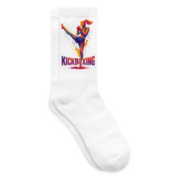 Kickboxer Graphic Design: Brute & Strong - Tennis socks - white - Right