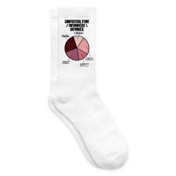 Composition d’une infirmière - Chaussettes de tennis - blanc - Droite