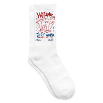 Hacken, Erdarbeit, organischer Gartenbau, - Tennissocken - Weiß - Rechts