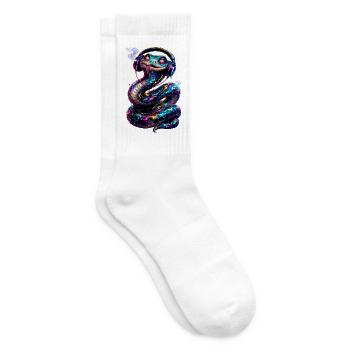 DropWild Ziggy the techno snake - Tennissocken - Weiß - Rechts