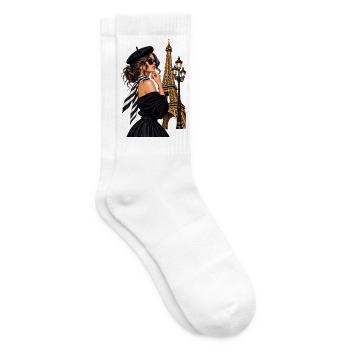 Pariser Chic Nocturne - Tennissocken - Weiß - Rechts