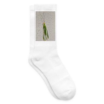 Florfliege Glitch Kunst Poster  - Tennissocken - Weiß - Rechts