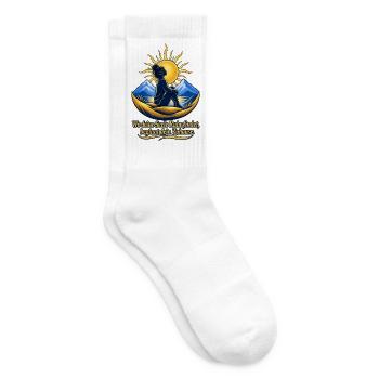 Wo deine Seele Ruhe findet - Tennissocken - Weiß - Rechts