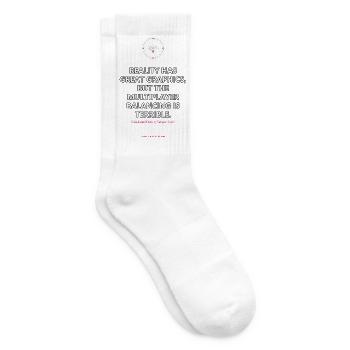 Great Graphics, Bad Balancing · dunkle Kleidung - Tennissocken - Weiß - Rechts