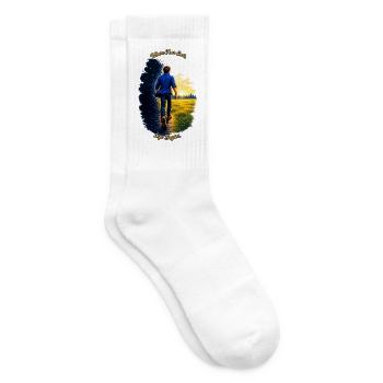 Where Fear Ends, Life Begins - Tennissocken - Weiß - Rechts