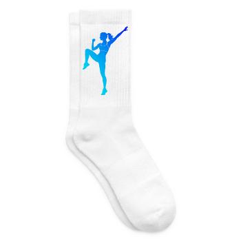 Gruppenfitness Geschenk für die Cardio-Liebhaberin - Tennissocken - Weiß - Rechts
