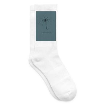 I’ve Got This Covered  Lustiger Regenschirm Spruch - Tennissocken - Weiß - Rechts