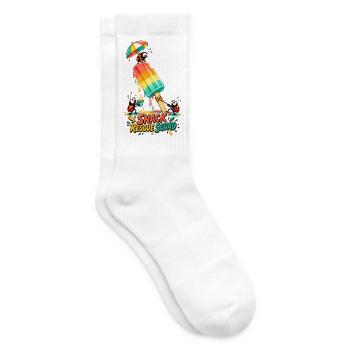 Snack Rescue Squad - Niedliche Marienkäfer - Tennissocken - Weiß - Rechts