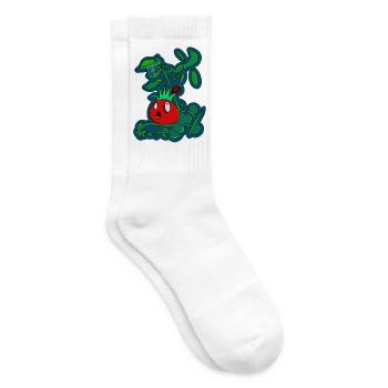 Die ängstliche Punker-Tomate - Tennissocken - Weiß - Rechts