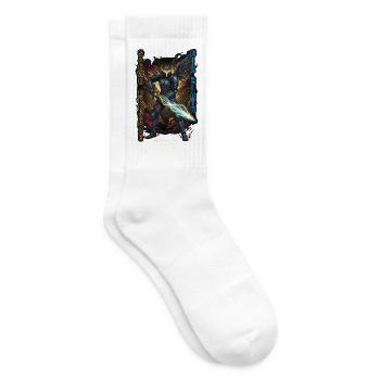 Cyber-Ritter-Ehre - Tennissocken - Weiß - Rechts
