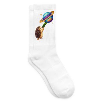 Blatt-Teleskop - Tennissocken - Weiß - Rechts