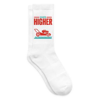 My Lawn Has Higher Standards – Garten Humor - Tennissocken - Weiß - Rechts