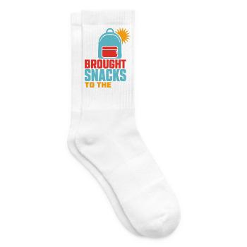 Brought Snacks to the Apocalypse – Food Humor - Tennissocken - Weiß - Rechts