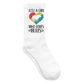 Stier Herz Retro-Look - Tennissocken - Weiß - Rechts