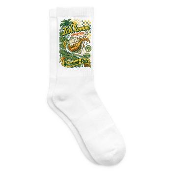 Wein Ich Komm Aus'm Weinland-Pfalz - Tennissocken - Weiß - Rechts
