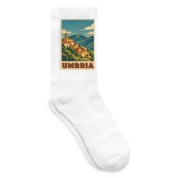Umbrien - Tennissocken - Weiß - Rechts