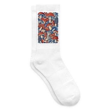 Waldboden-Panelpilz - Tennissocken - Weiß - Rechts