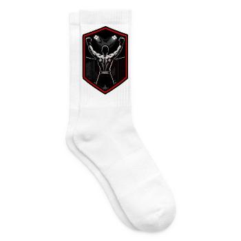 Kampfgeist Siegpose Mma - Tennissocken - Weiß - Rechts
