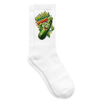 Zucchini Held Veggie Wins - Tennissocken - Weiß - Rechts