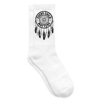 Tag der amerikanischen Ureinwohner Jedes Kind zähl - Tennissocken - Weiß - Rechts