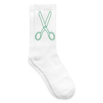 Schere - Tennissocken - Weiß - Rechts