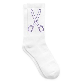 Schere - Tennissocken - Weiß - Rechts