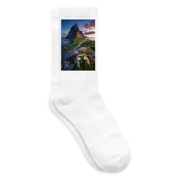 Coastal Peak mit Wildblumen - Tennissocken - Weiß - Rechts