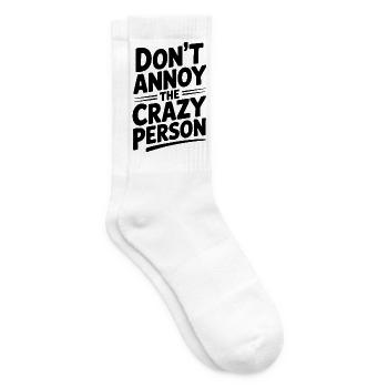 Nerv den Verrückten nicht. - Tennissocken - Weiß - Rechts