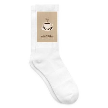 Coffee Is My Morning Symphony - Tennissocken - Weiß - Rechts