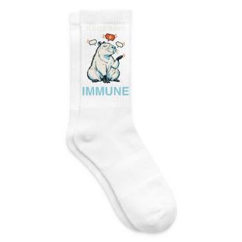 Capybara Ragebait Immune Jugendwort 2026 Geschenk - Tennissocken - Weiß - Rechts