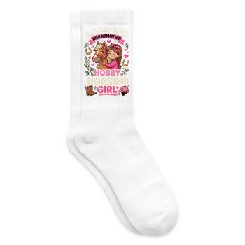 Mach Platz ich Bin Hobby Horsing Girl Embarrassing - Tennissocken - Weiß - Rechts