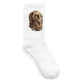 EP Warrior Angel – Glaube und innere Stärke - Tennissocken - Weiß - Rechts