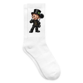 Schornsteinfeger Kawaii Style – Süßer Glücksbringe - Tennissocken - Weiß - Rechts