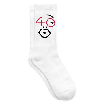Wow, finally 40! - Tennis socks - white - Right