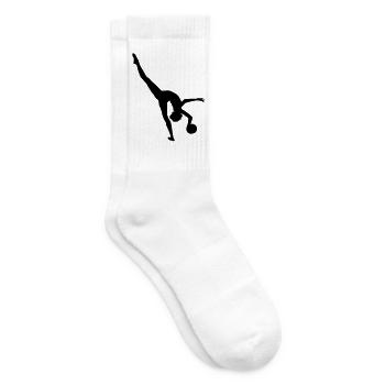 Rhythmic gymnastics - Tennis socks - white - Right